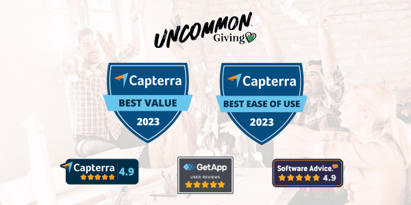 Uncommon Giving Capterra Badges