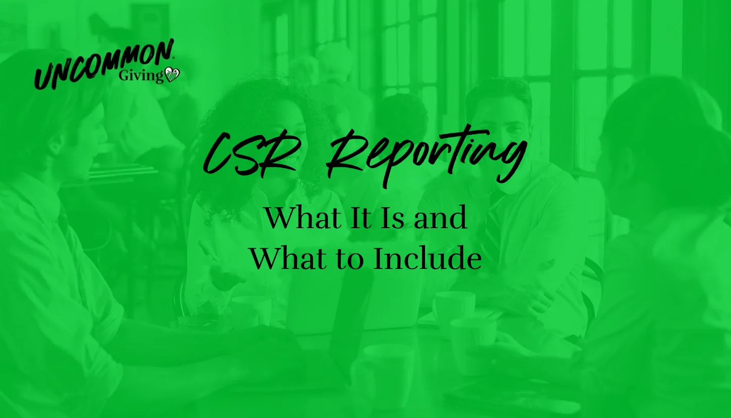 CSR reporting guide from Uncommon Giving
